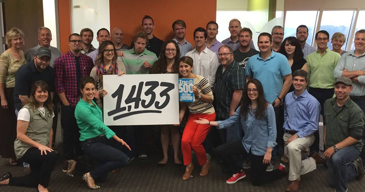 element three team celebrating Inc. 5000 nomination